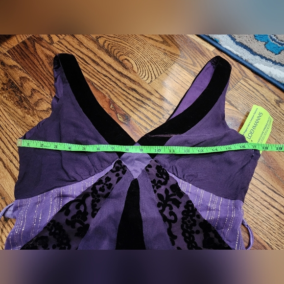 Alice & Trixie Purple silk & velvet top NWT - Picture 10 of 11